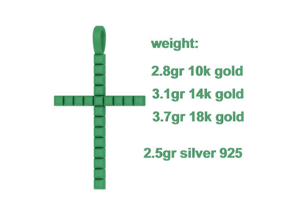 Diamond Cross Collection  30mm Cross Pendants Set of 3 Included _11