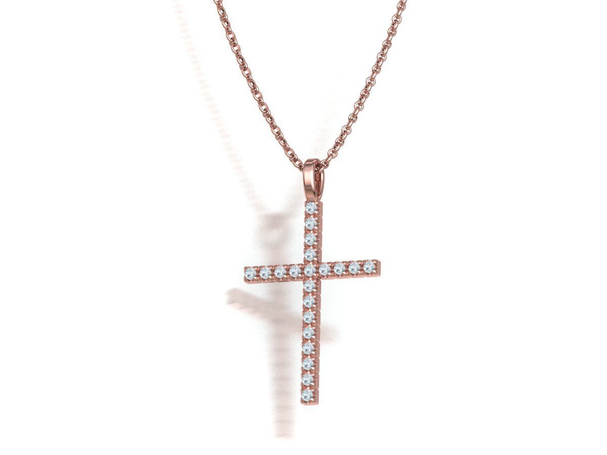 Diamond Cross Collection  30mm Cross Pendants Set of 3 Included _45