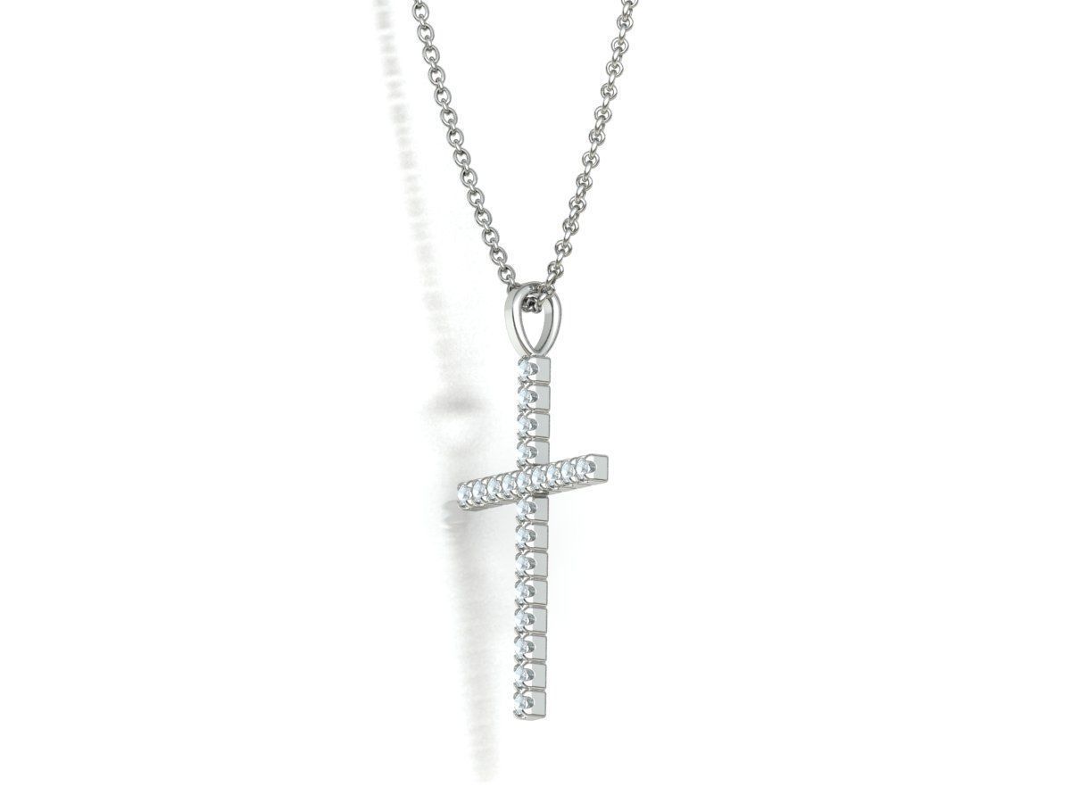 Diamond Cross Collection  30mm Cross Pendants Set of 3 Included _42