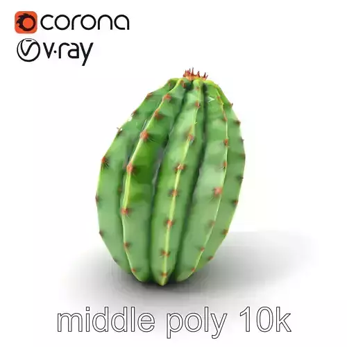 Wavy Cactus with Thorny Protrusions model pack