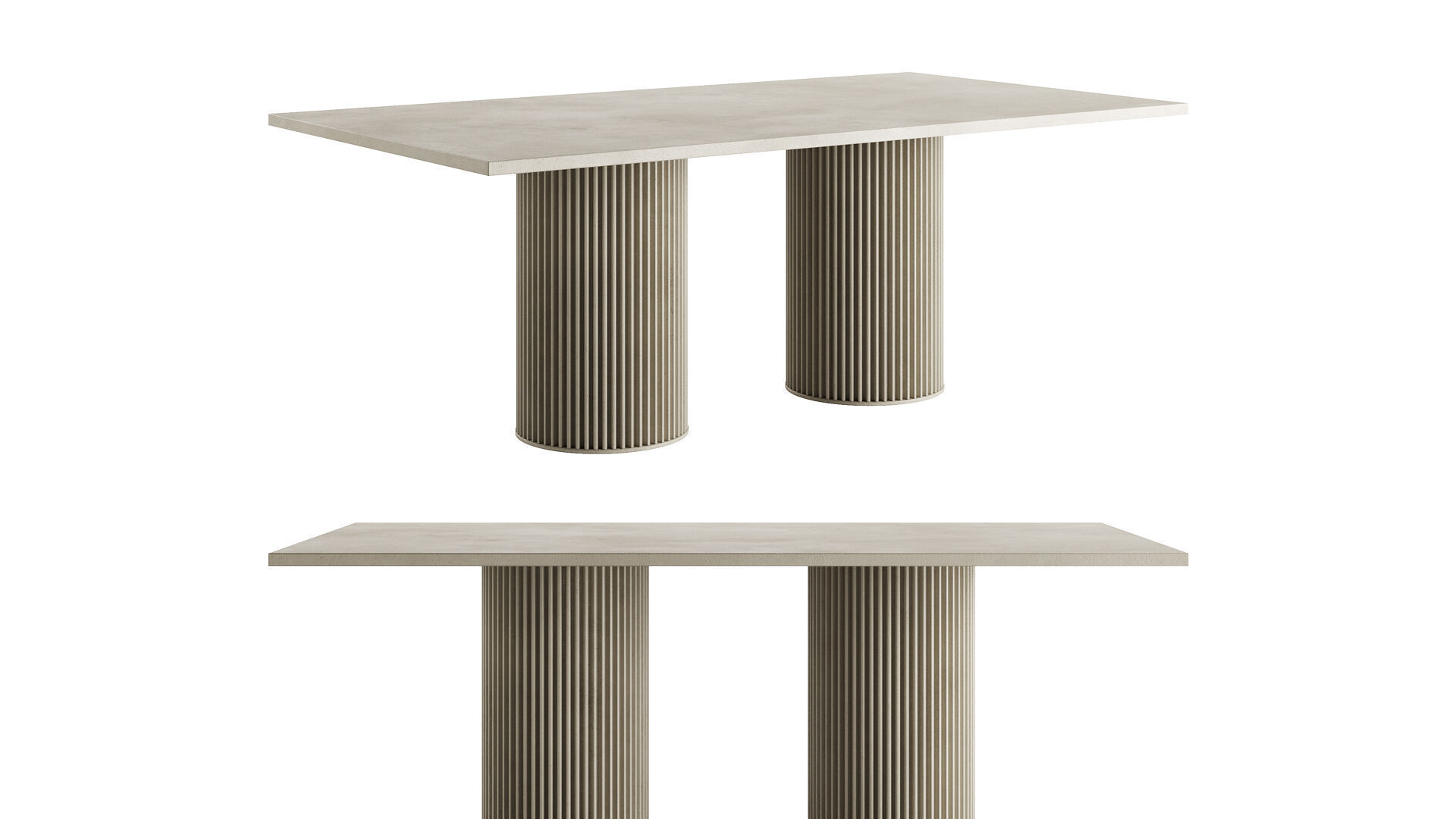 HERCLE Dining Table by Opinion Ciatti 3D model_4