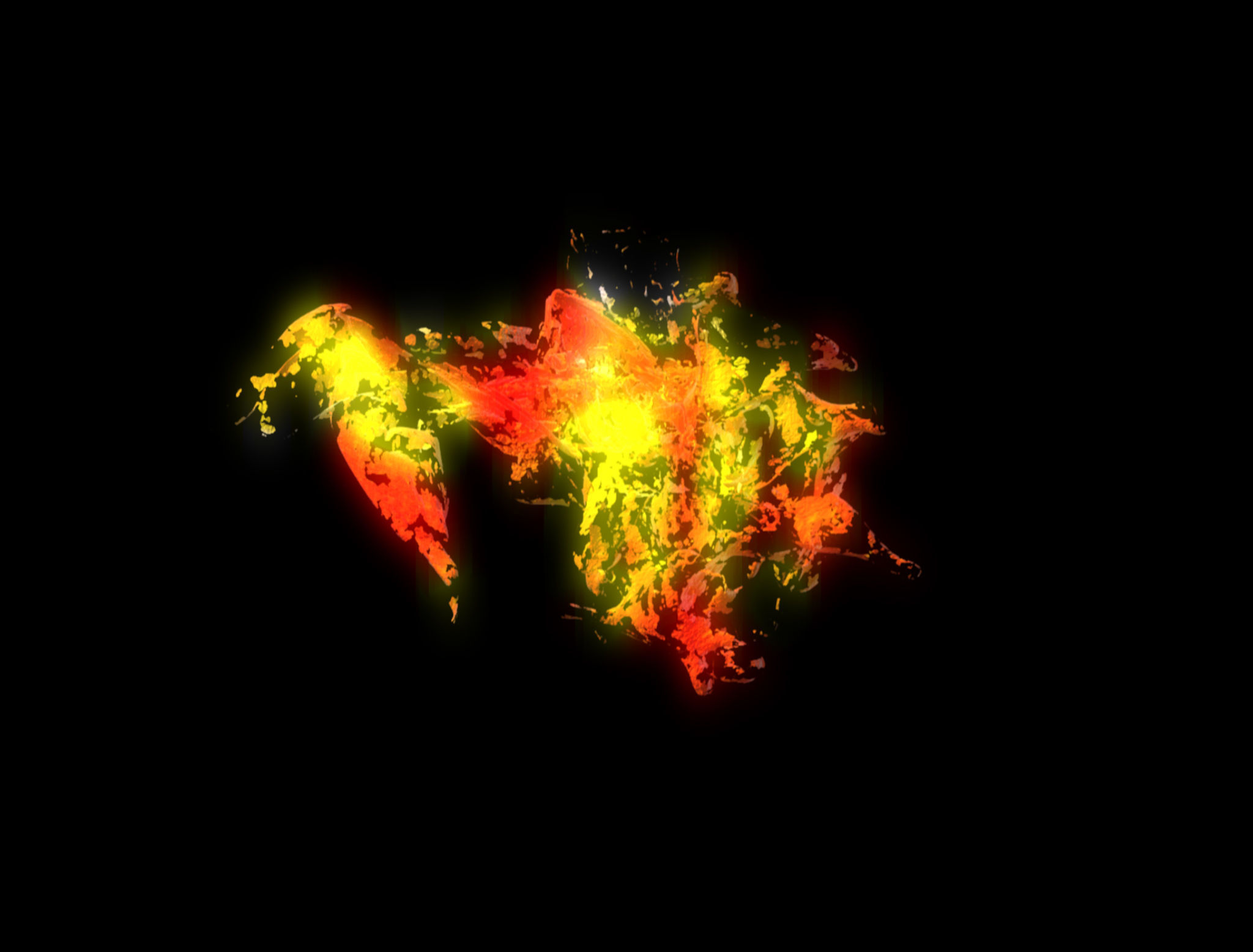 Dragon flame 3D 3D model_2