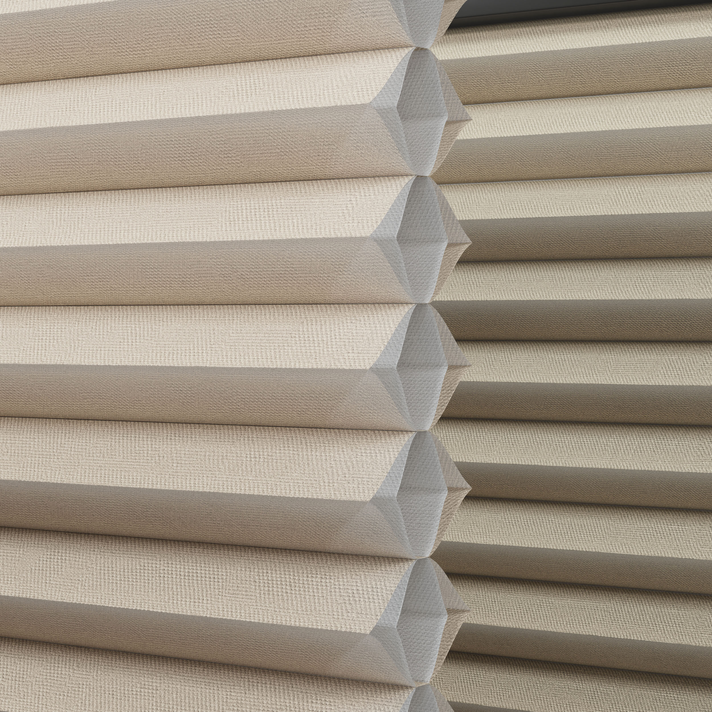 plated blind curtains set 001 Low-poly 3D model_2