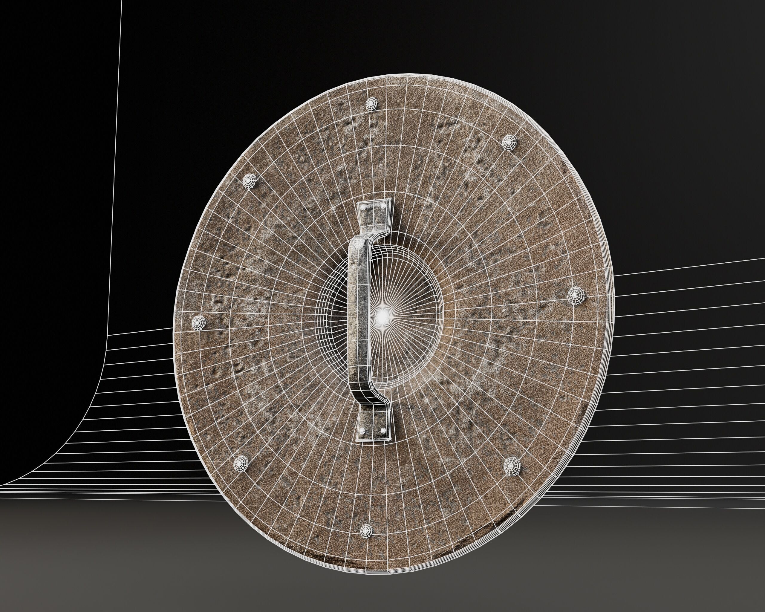 Dragon Shield Low-poly 3D model_15