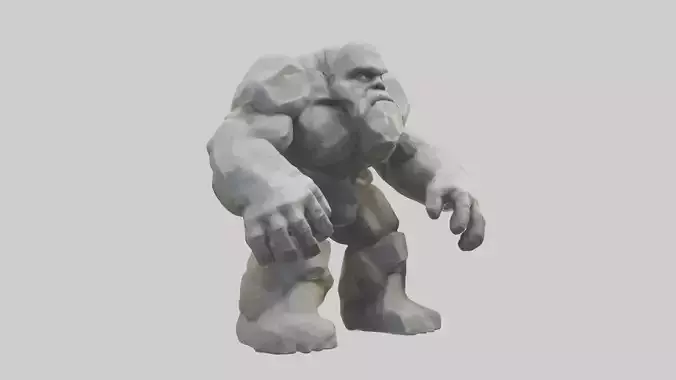 Rock Giant model Low-poly 3D model