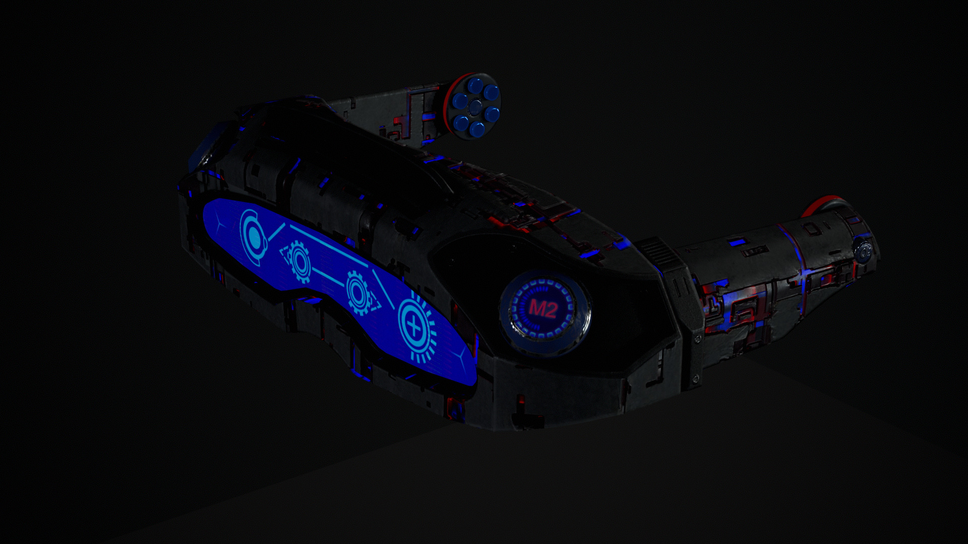 Sci-Fi Female Soldier Modular 01 Low-poly 3D model_21