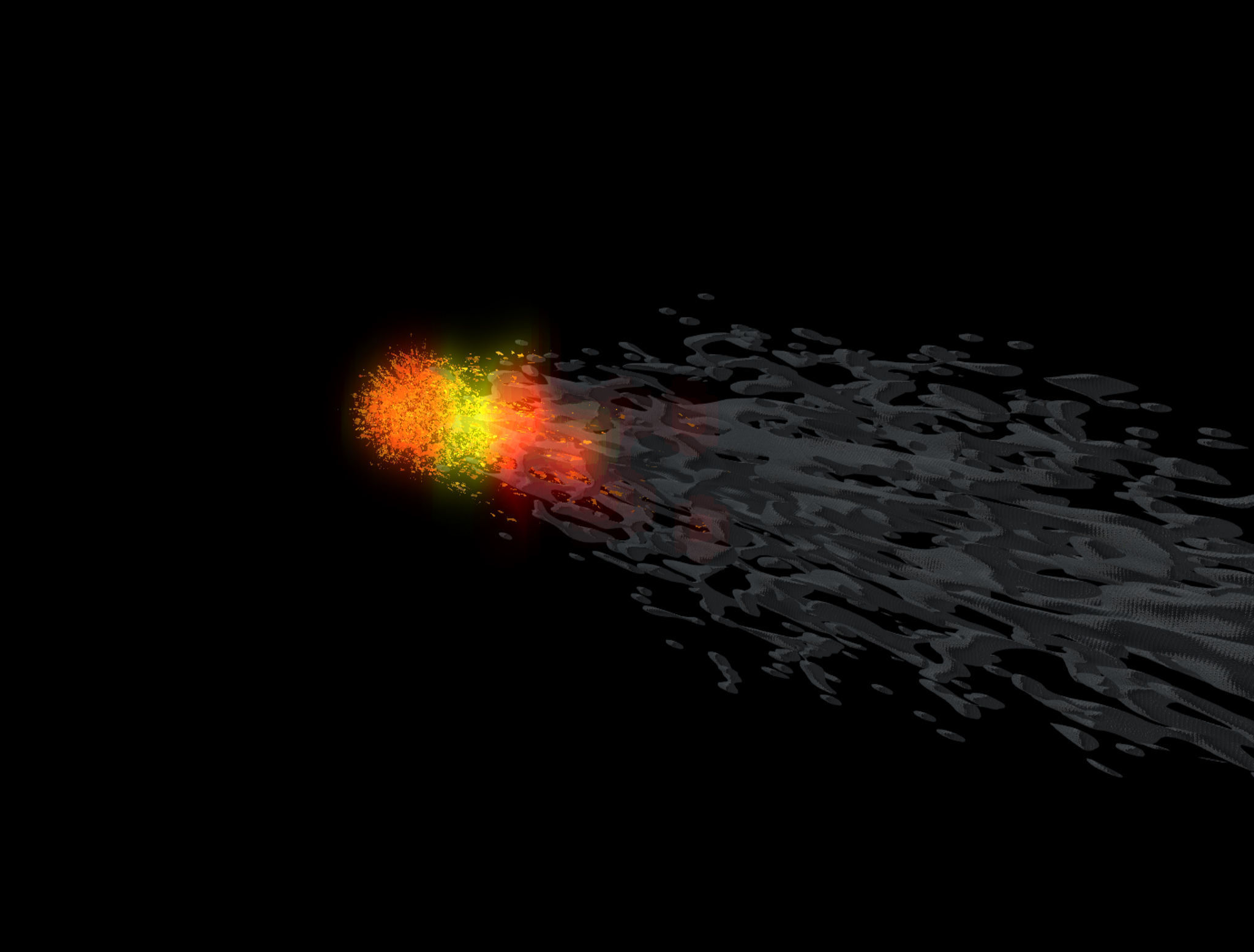 Comet 3D explosion - explosion 3D model_3