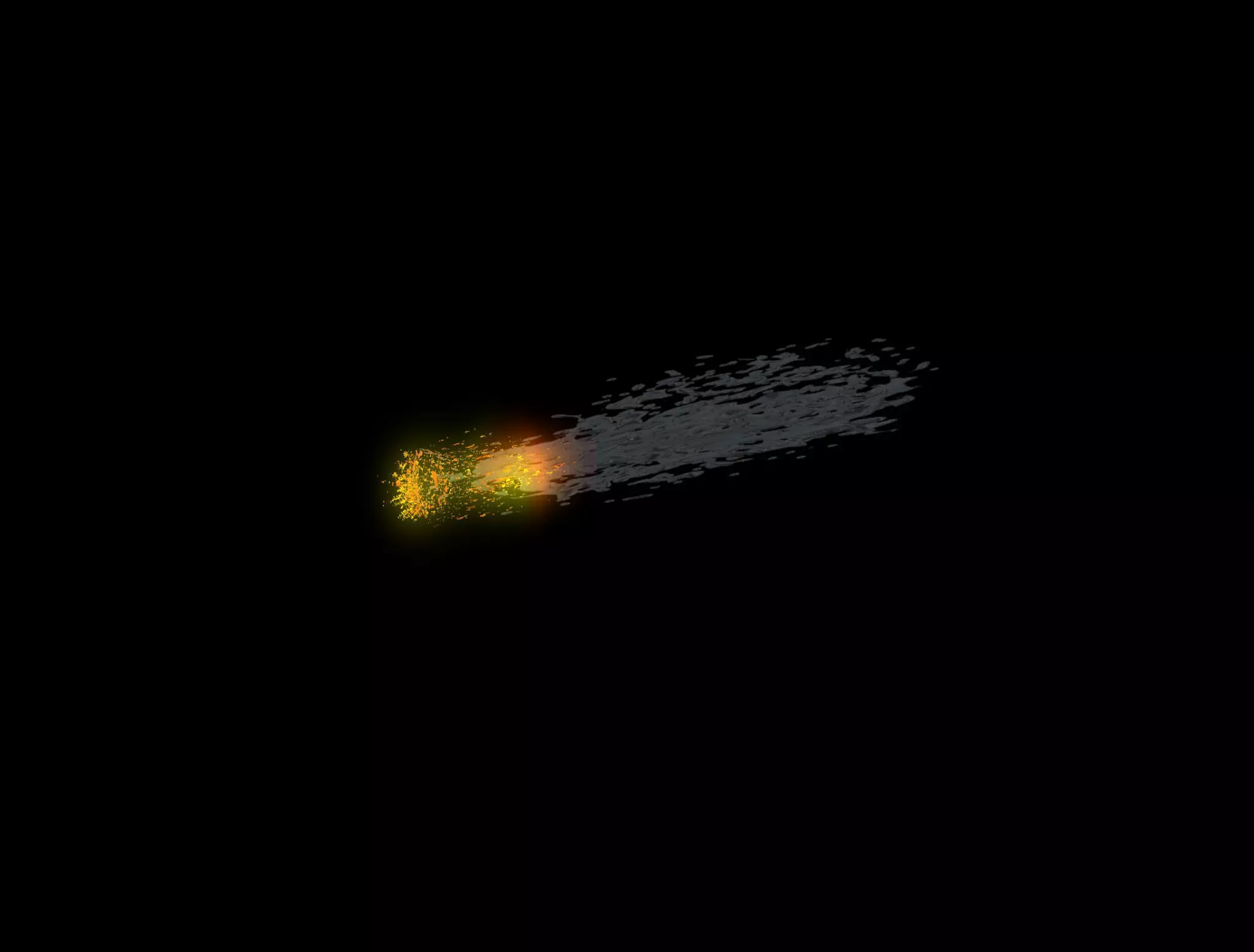 Comet 3D explosion - explosion 3D model_0