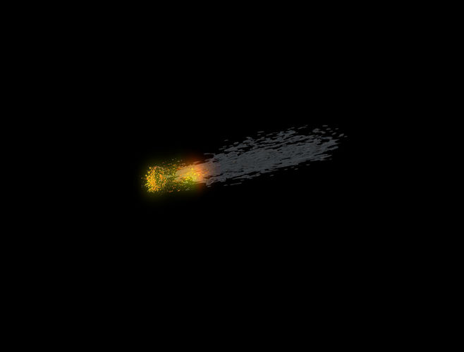 Comet 3D explosion - explosion 3D model