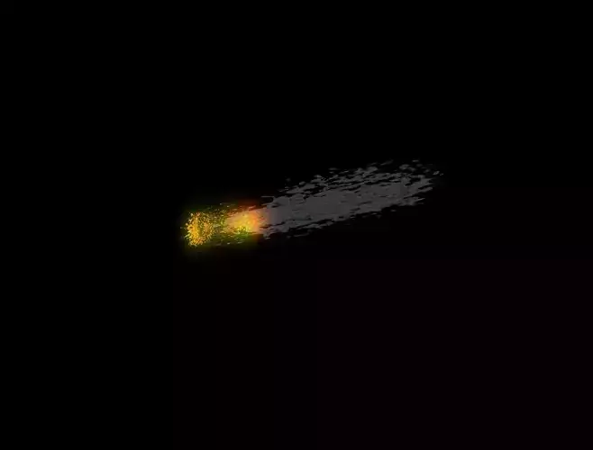 Comet 3D explosion - explosion 3D model