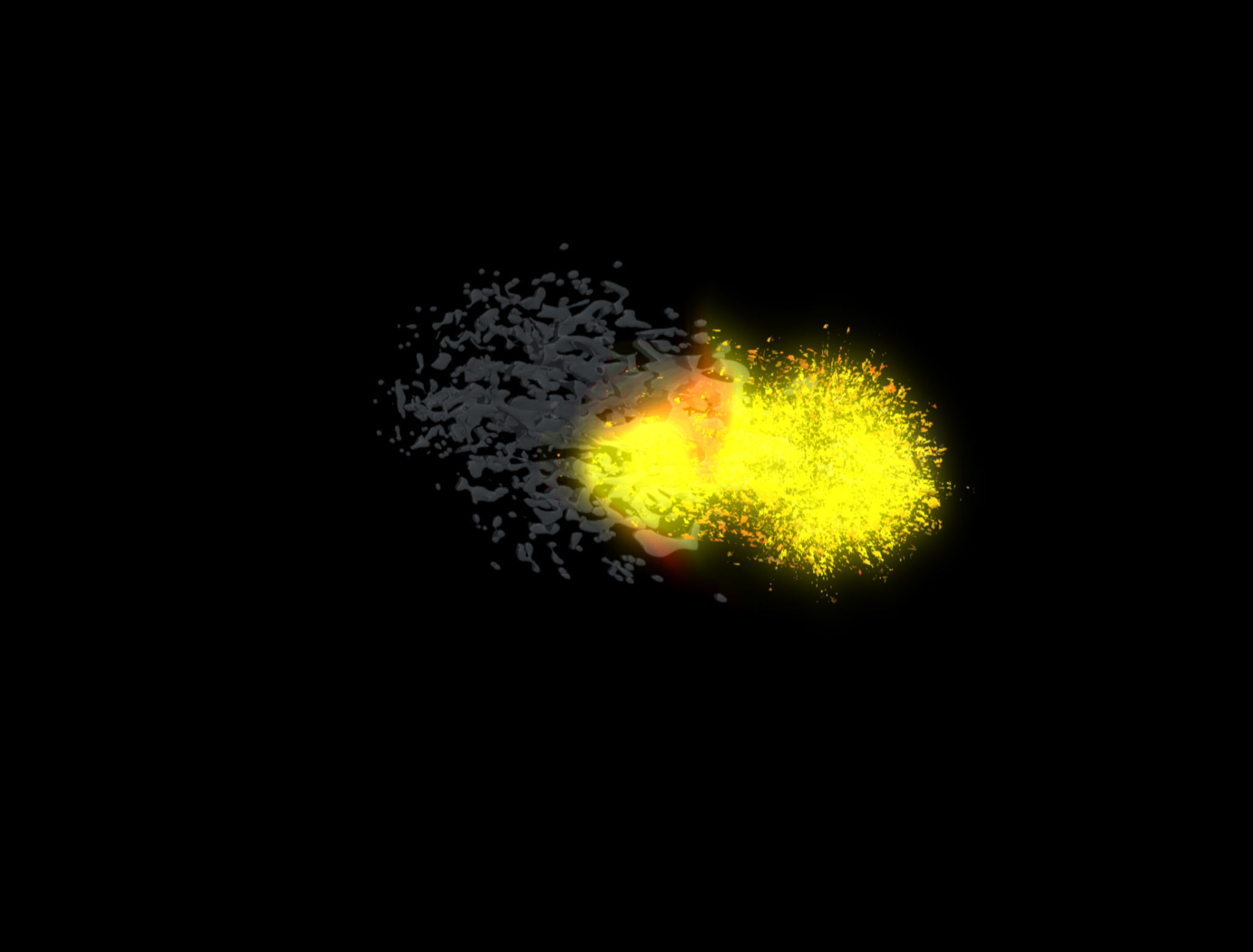 Comet 3D explosion - explosion 3D model_2