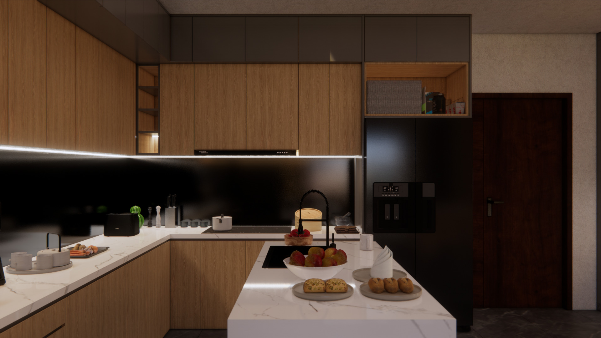 Timeless Modern Apartment Interior High Detail and Easy to Edit Low-poly 3D model_8