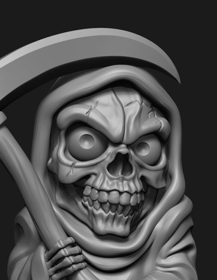 SKULL DEATH 3D print model_13