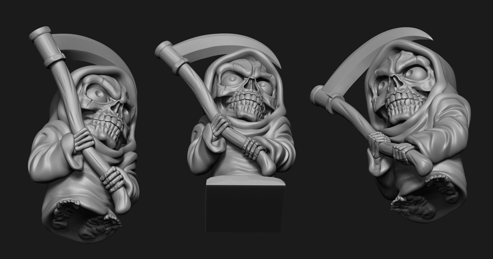 SKULL DEATH 3D print model_15