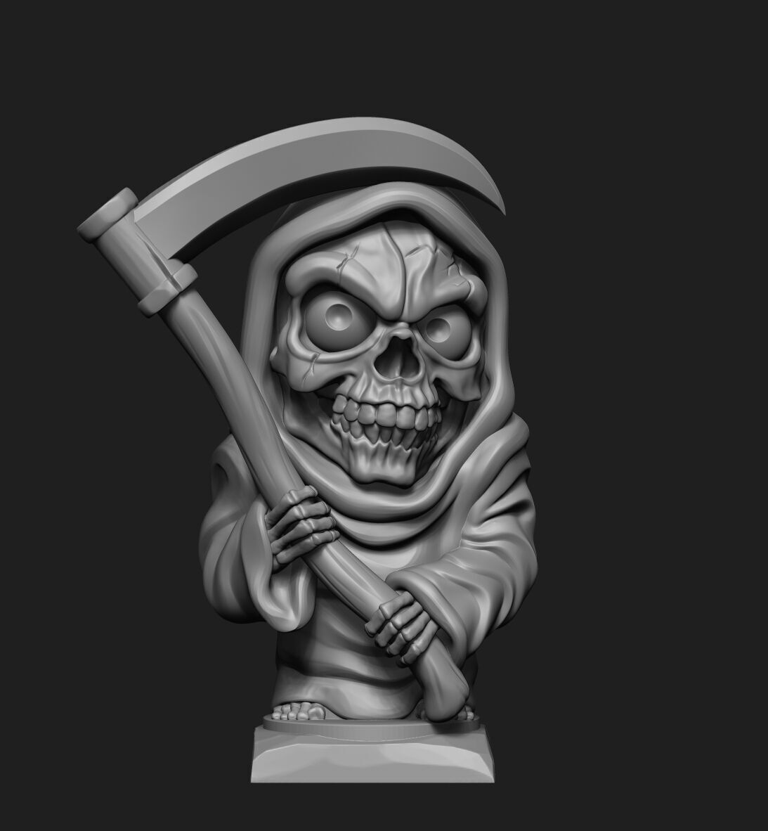 SKULL DEATH 3D print model_3