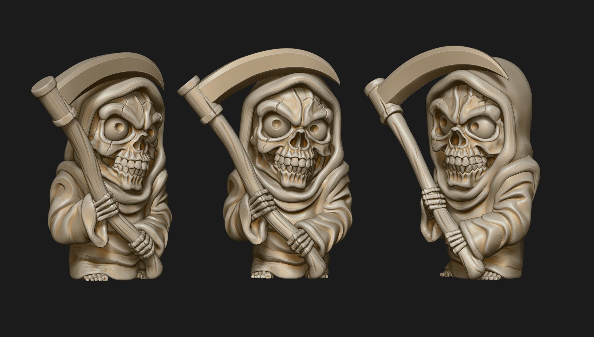 SKULL DEATH 3D print model_7