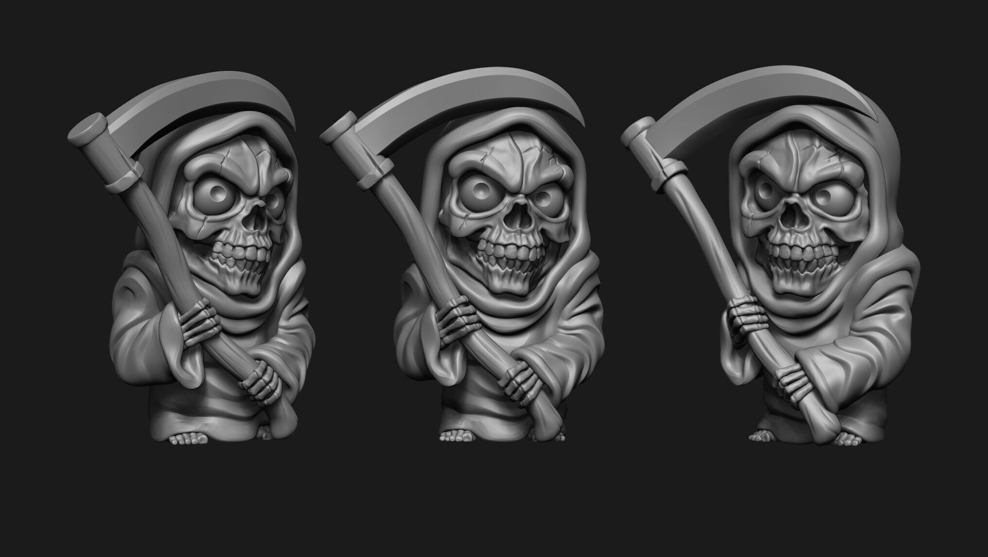 SKULL DEATH 3D print model_4