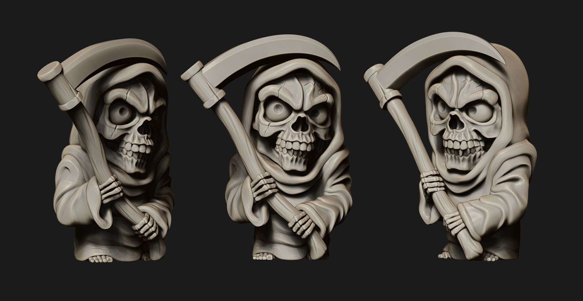 SKULL DEATH 3D print model_6