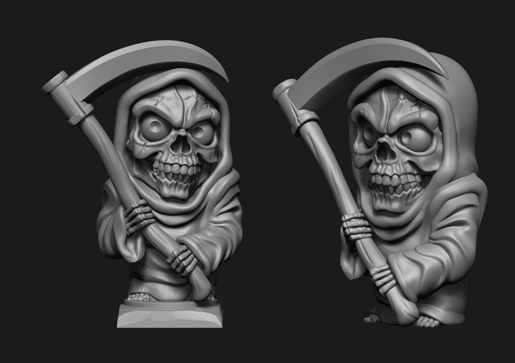 SKULL DEATH 3D print model_12