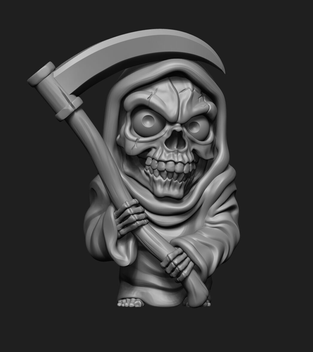 SKULL DEATH 3D print model_16