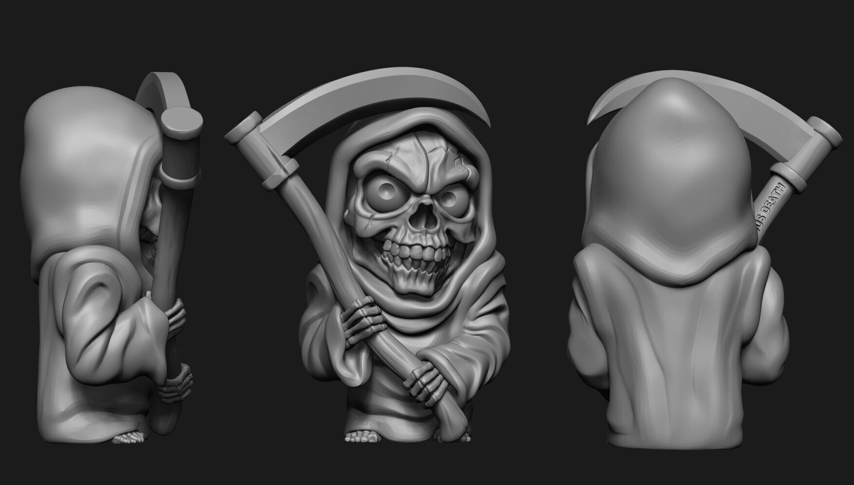 SKULL DEATH 3D print model_19