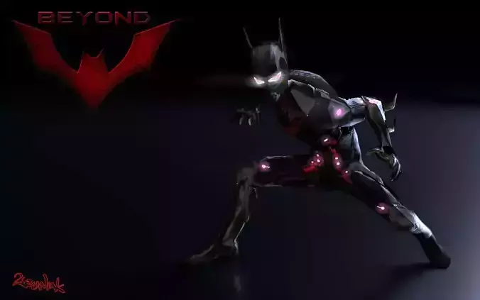 Batman Beyond game poly Low-poly 3D model