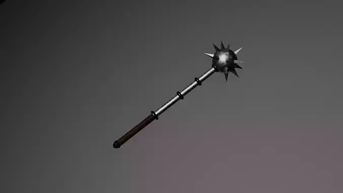 Weapon Morgenstern Low-poly 3D model from Mun