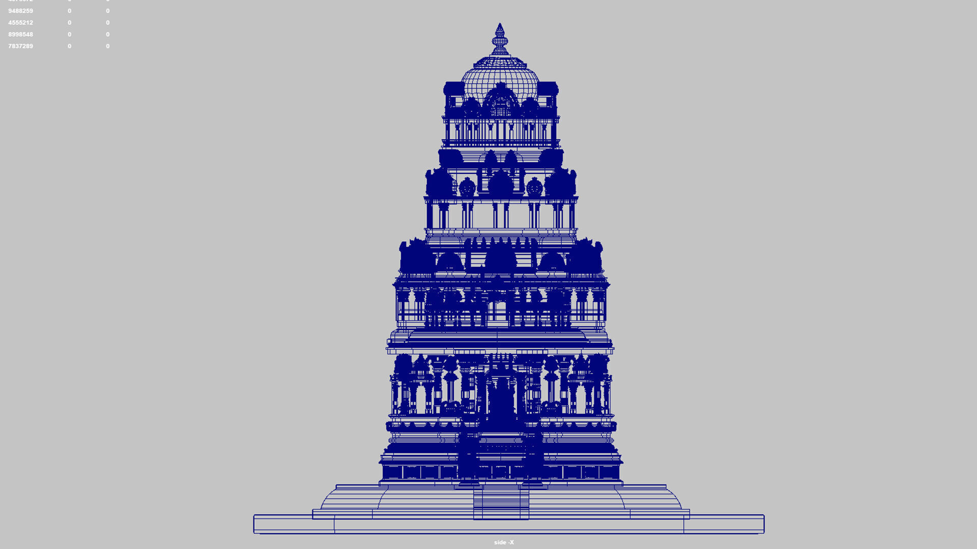 ganesha temple 3D model_4