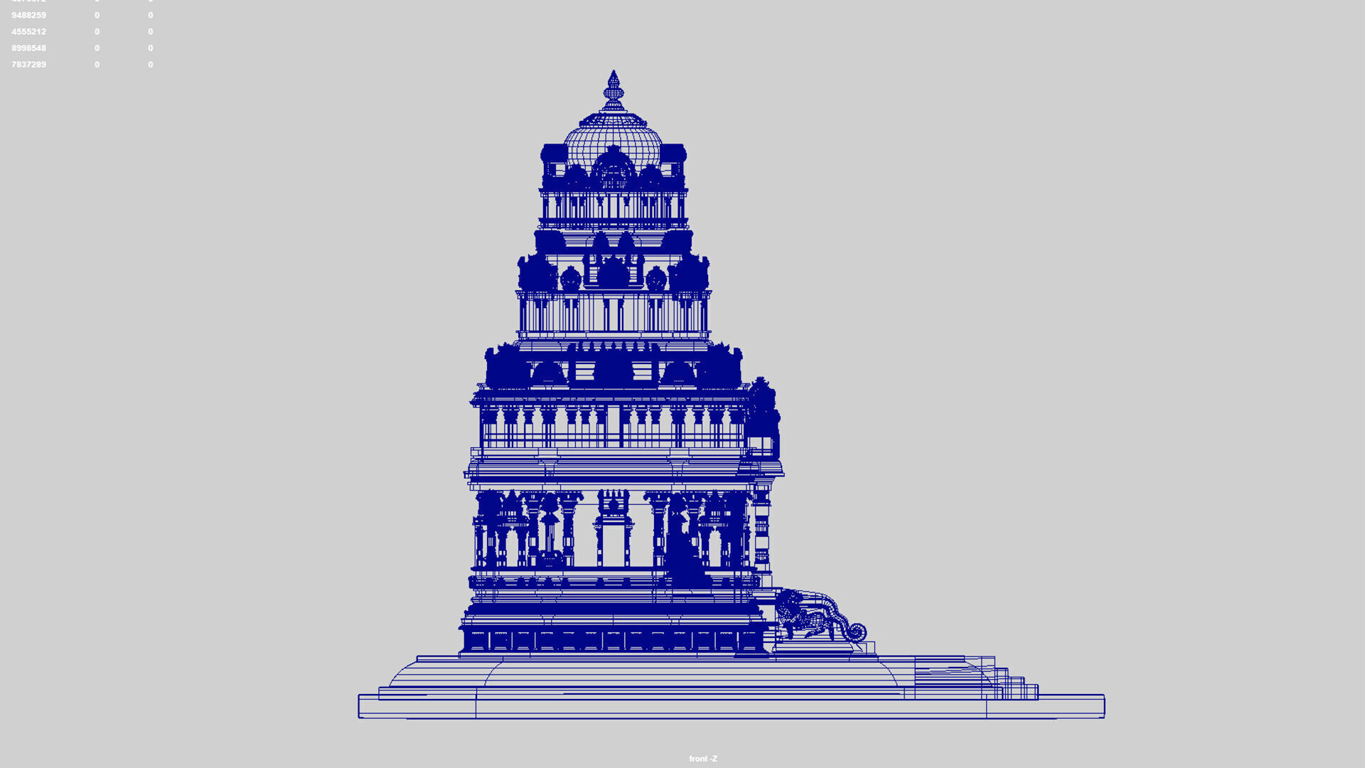 ganesha temple 3D model_3