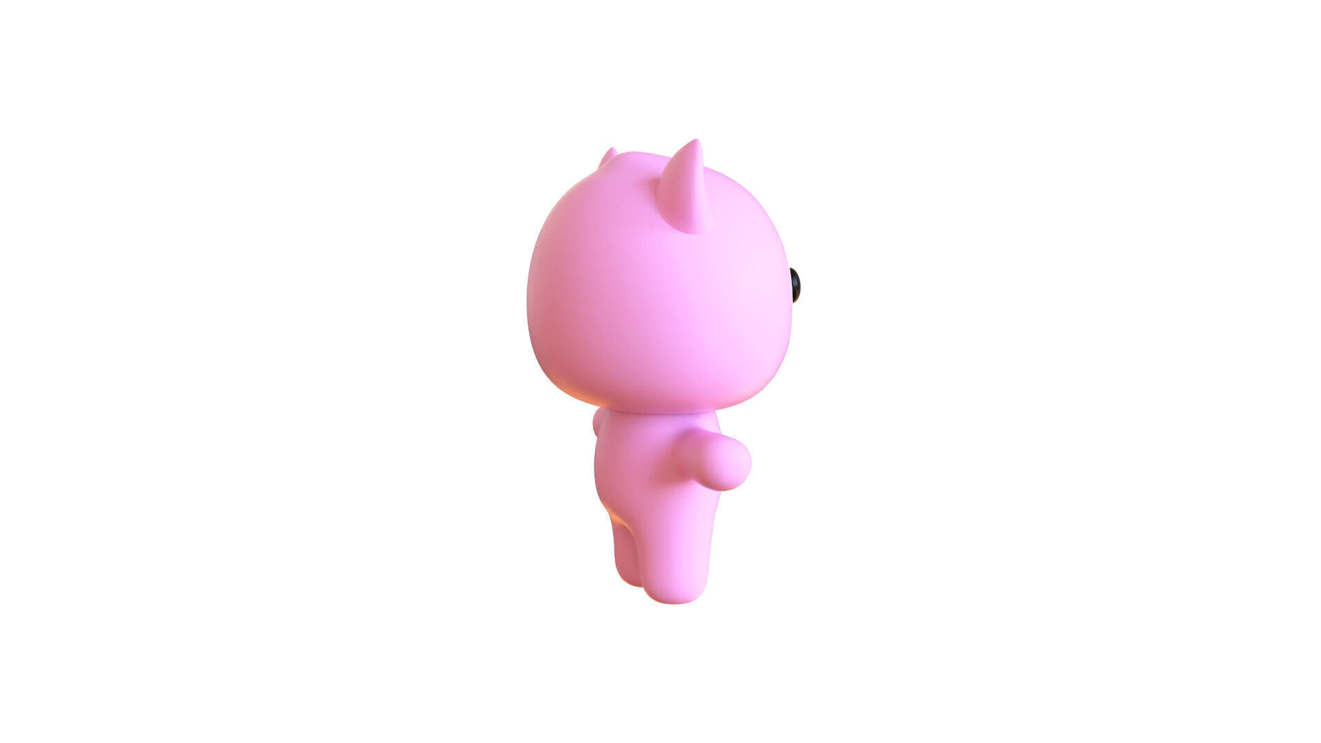 Low-Poly Character009 Mascot Animated  Low-poly 3D model_16