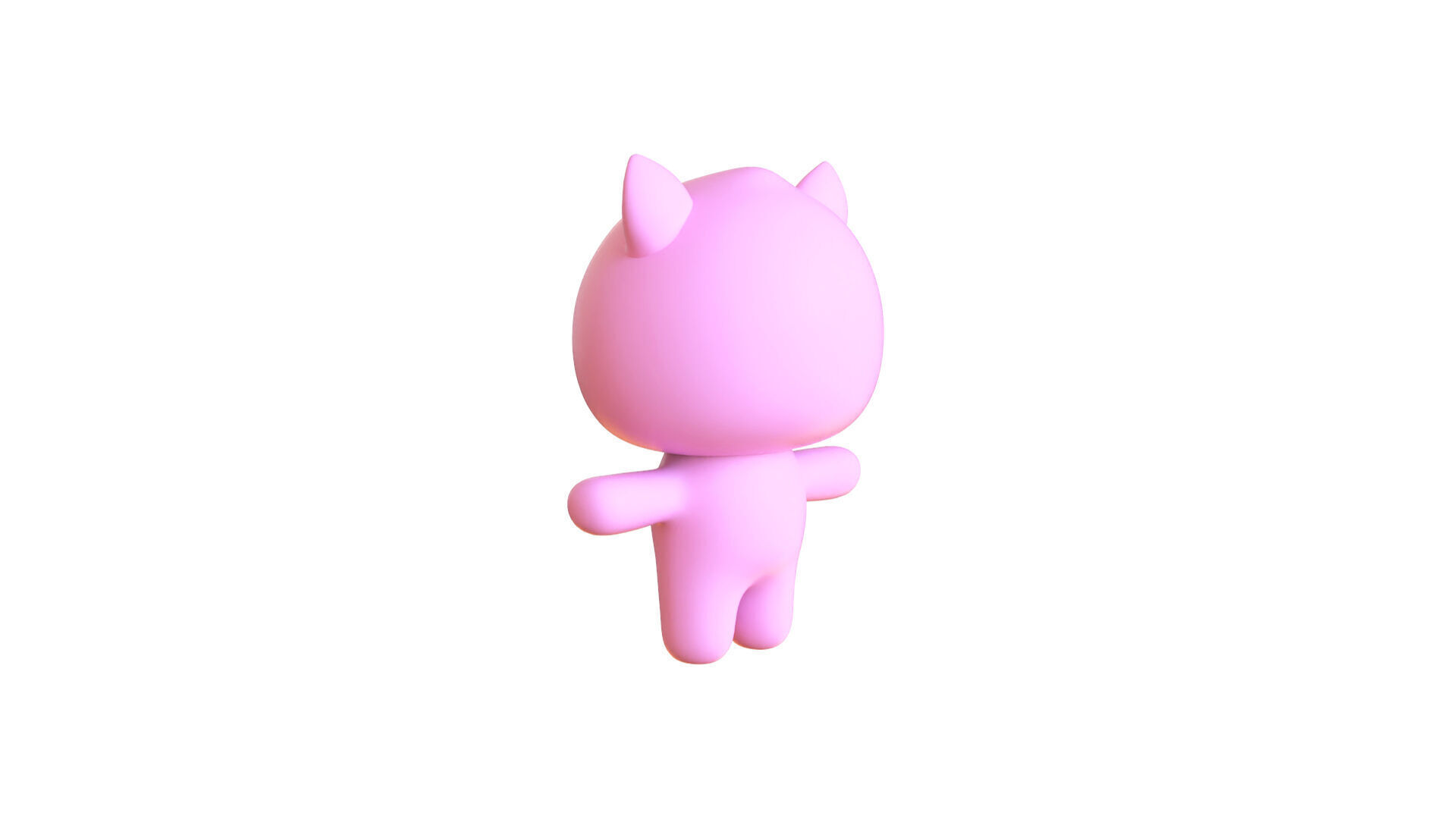 Low-Poly Character009 Mascot Animated  Low-poly 3D model_11