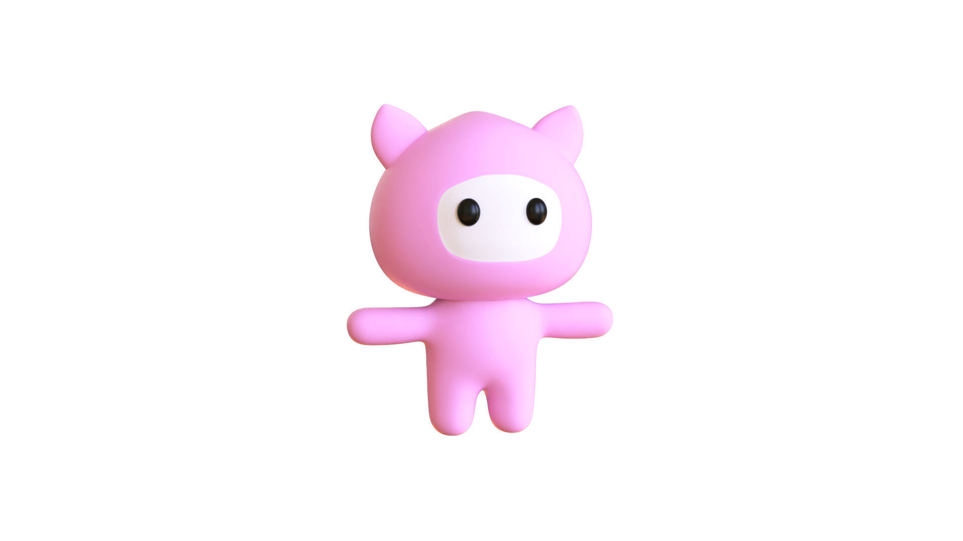Low-Poly Character009 Mascot Animated  Low-poly 3D model_20