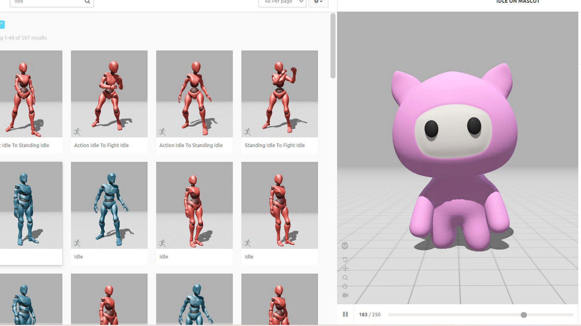 Low-Poly Character009 Mascot Animated  Low-poly 3D model_2