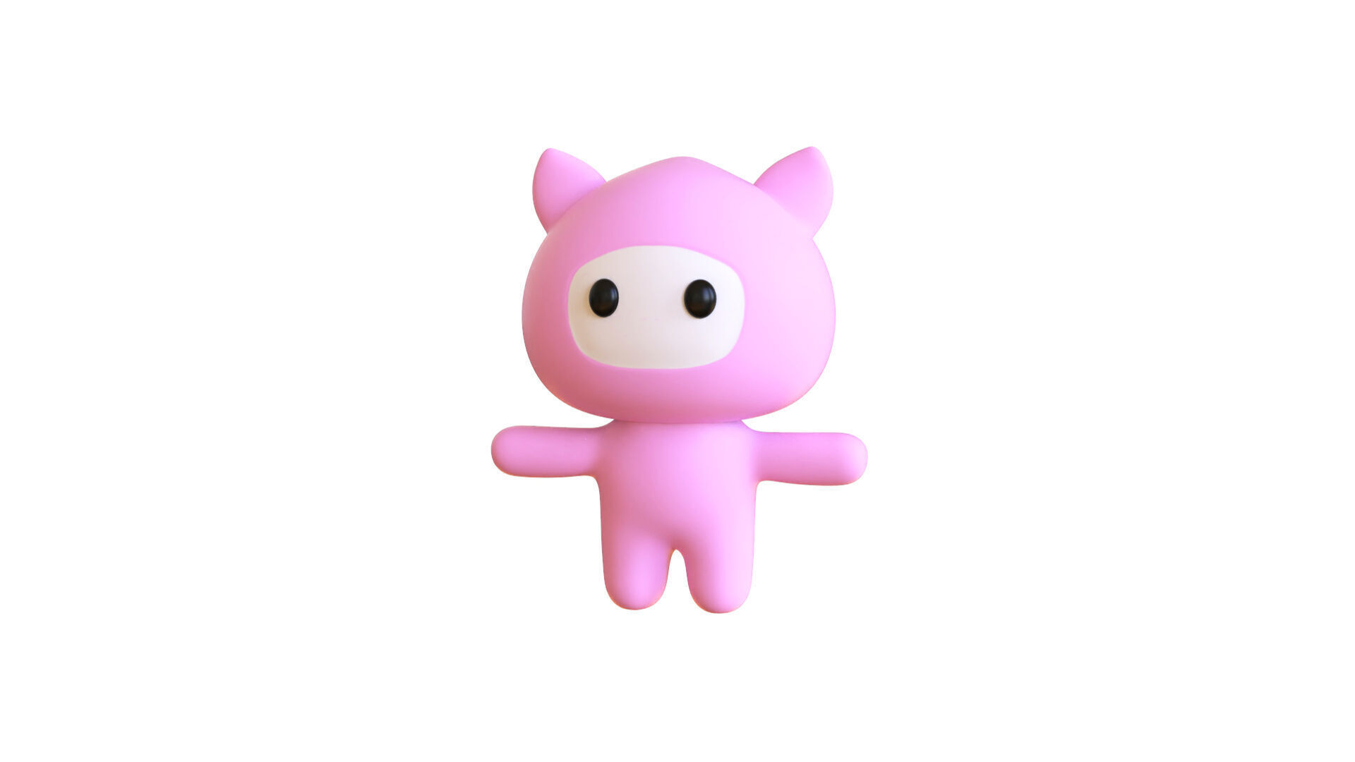 Low-Poly Character009 Mascot Animated  Low-poly 3D model_21