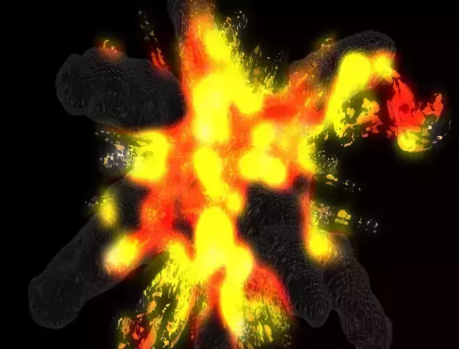 Explosion 3D fireball 3D model