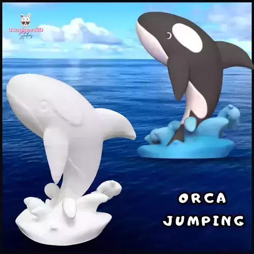 Orca Jumping 3D print model Orca Jumping 3D print model