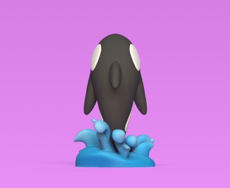 Orca Jumping 3D print model_3