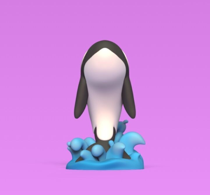 Orca Jumping 3D print model_5