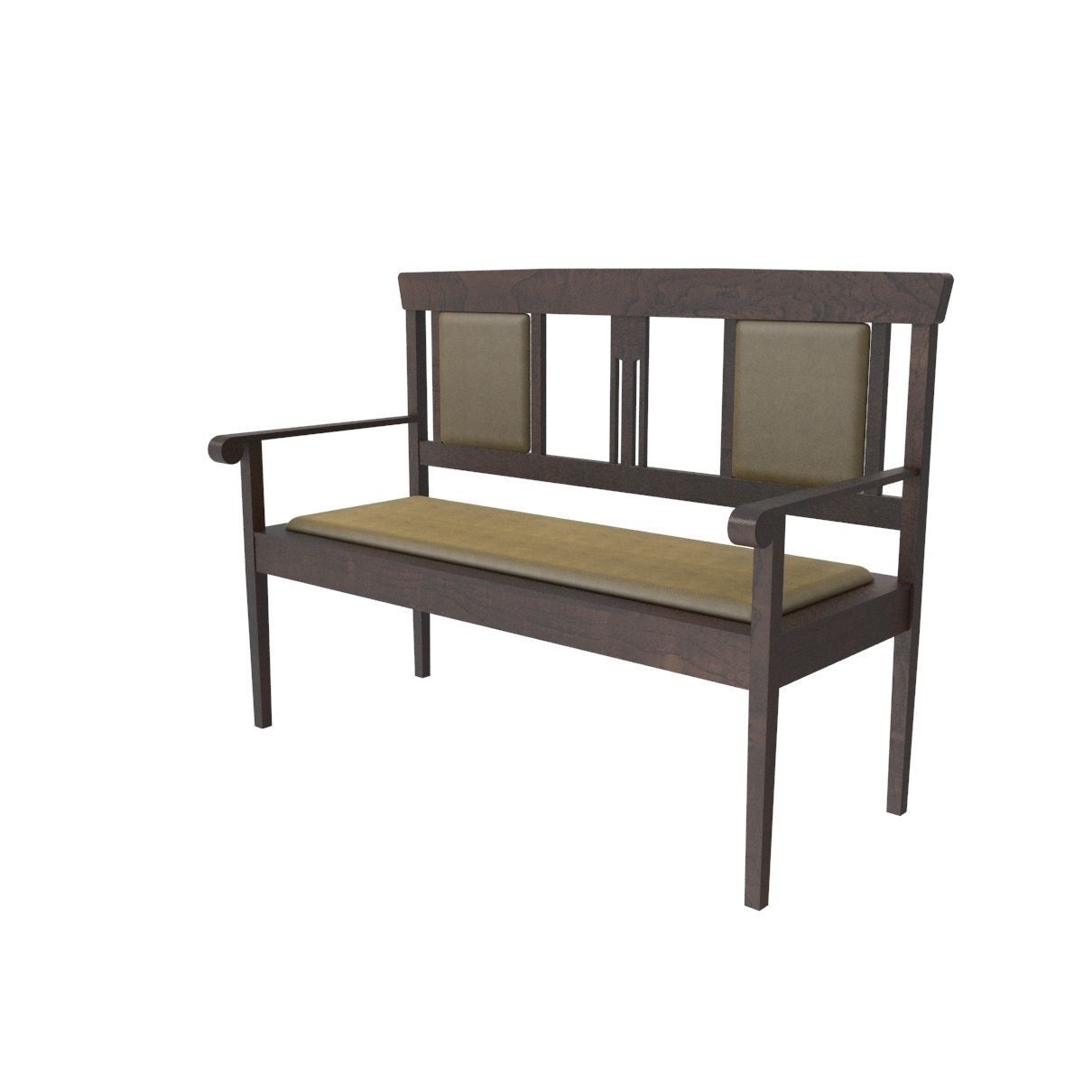 Antique sofa 3D model_30
