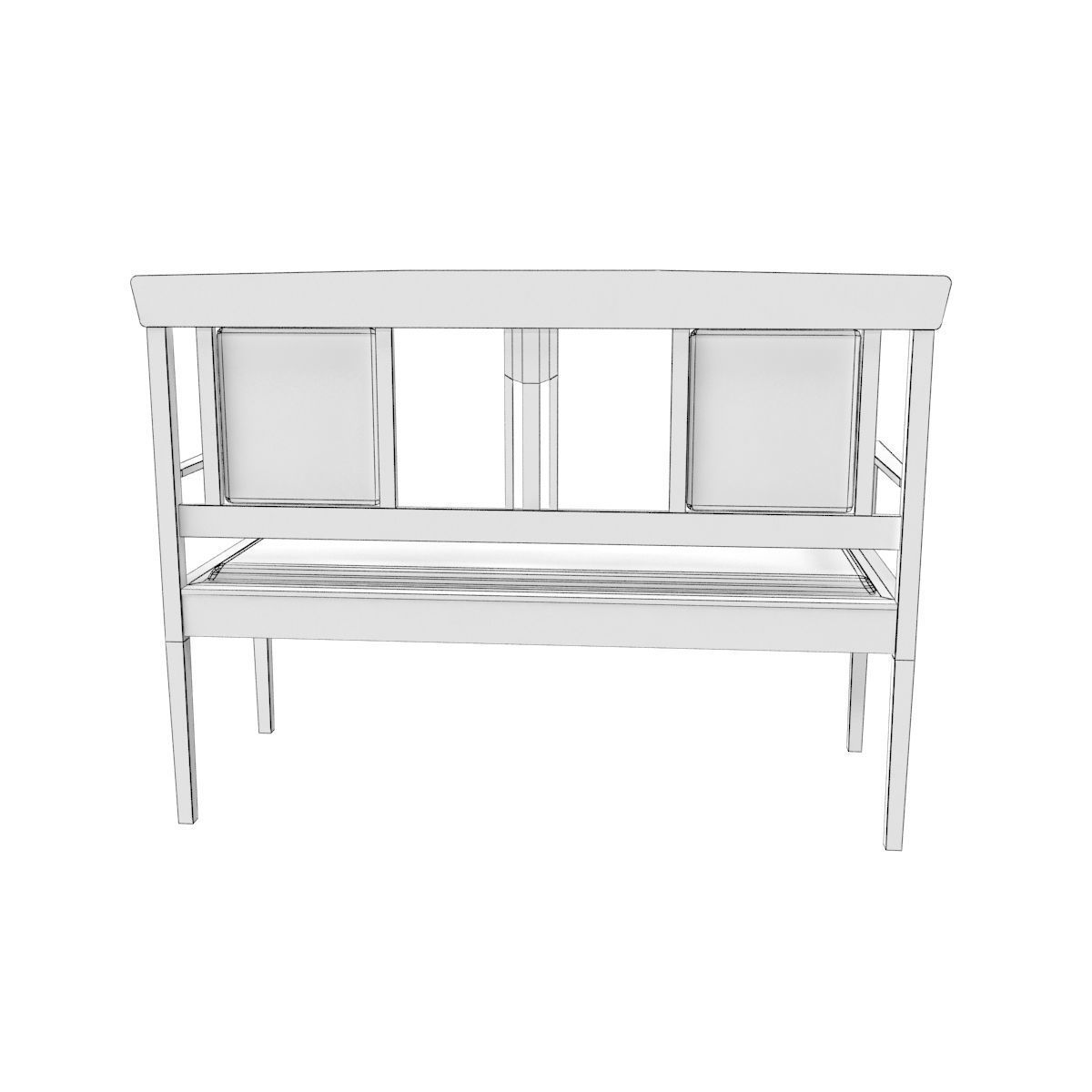 Antique sofa 3D model_39