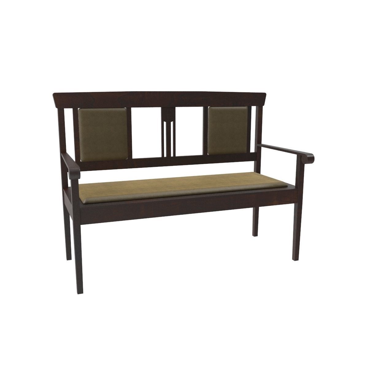 Antique sofa 3D model_5