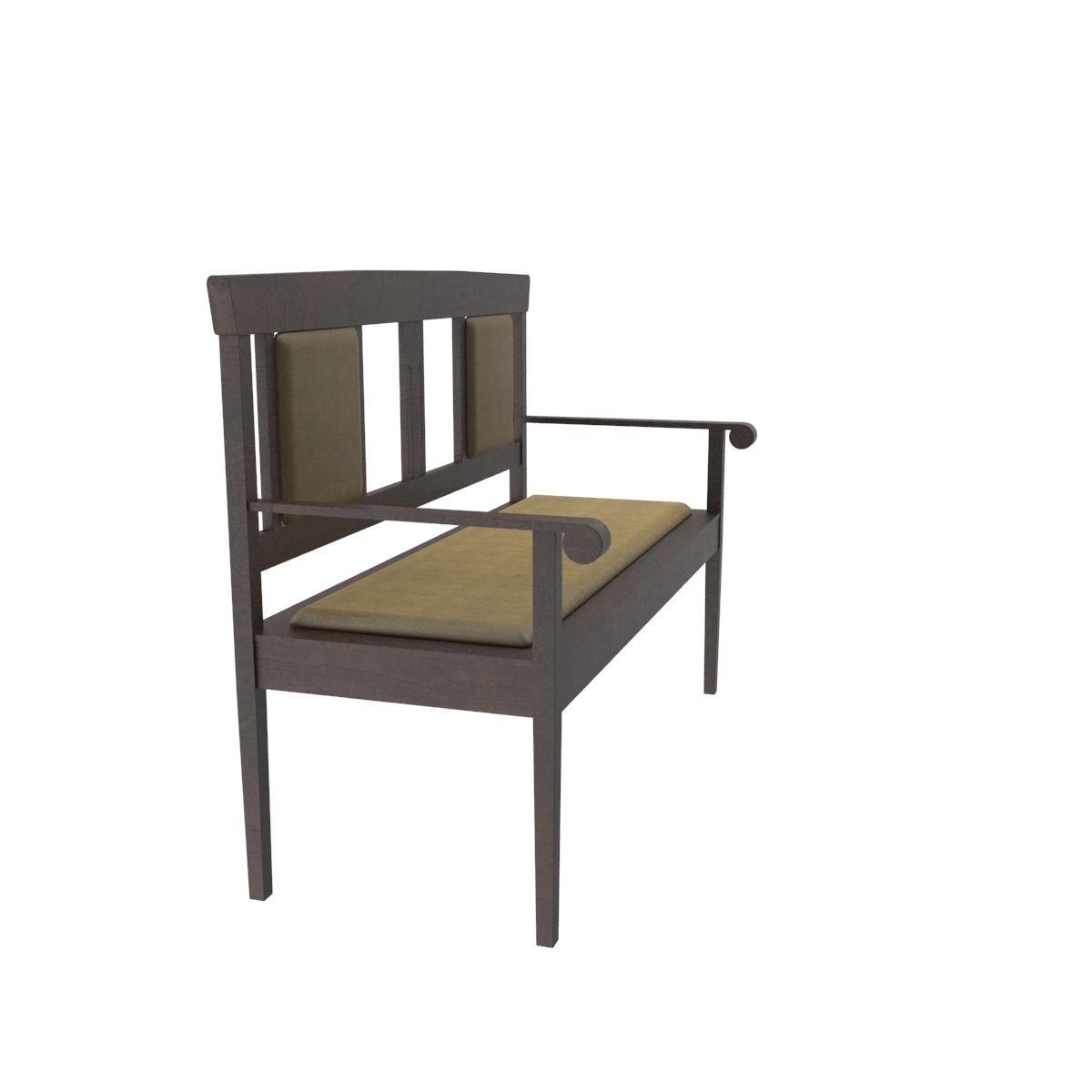 Antique sofa 3D model_7