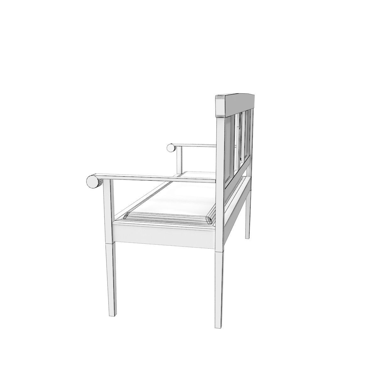 Antique sofa 3D model_42