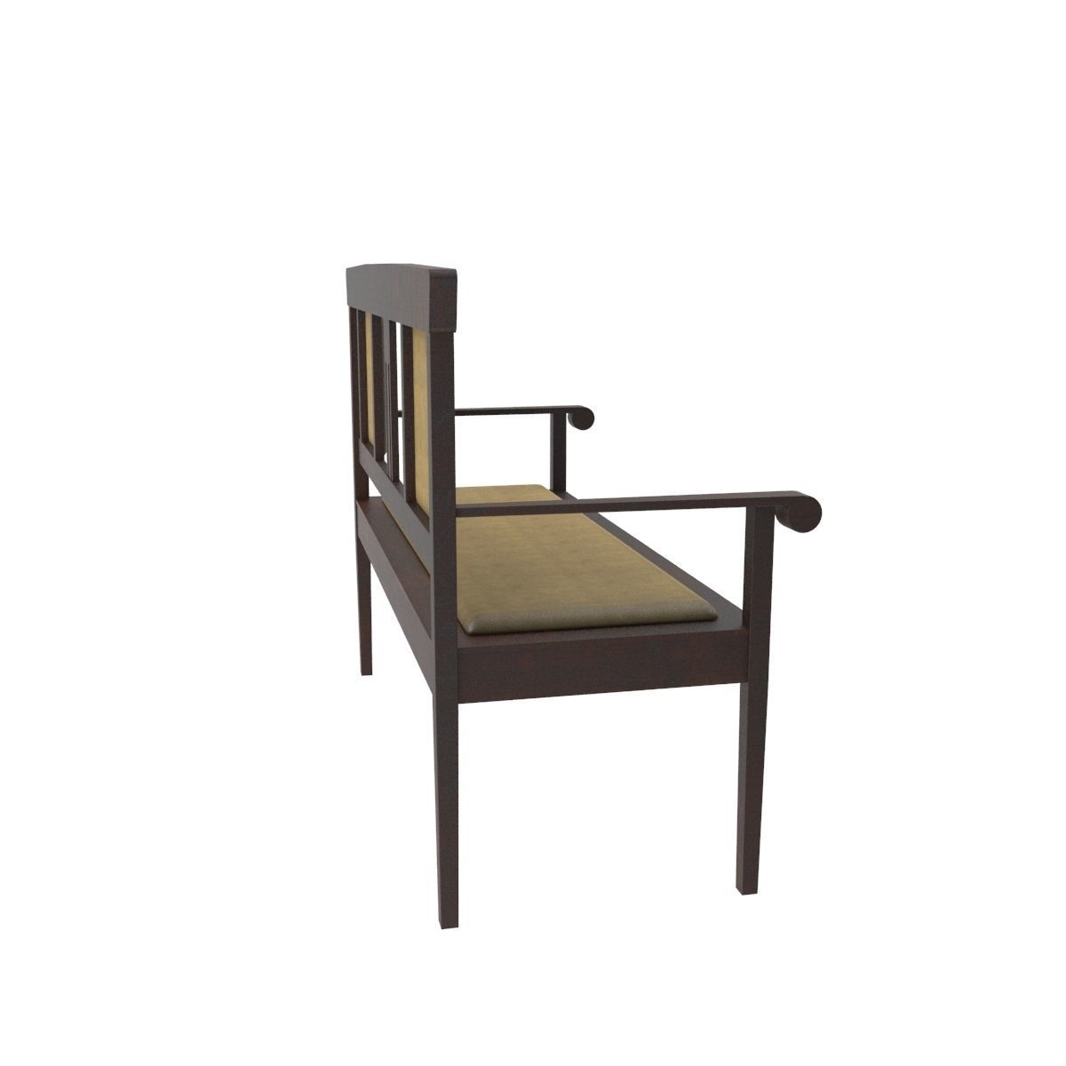 Antique sofa 3D model_9