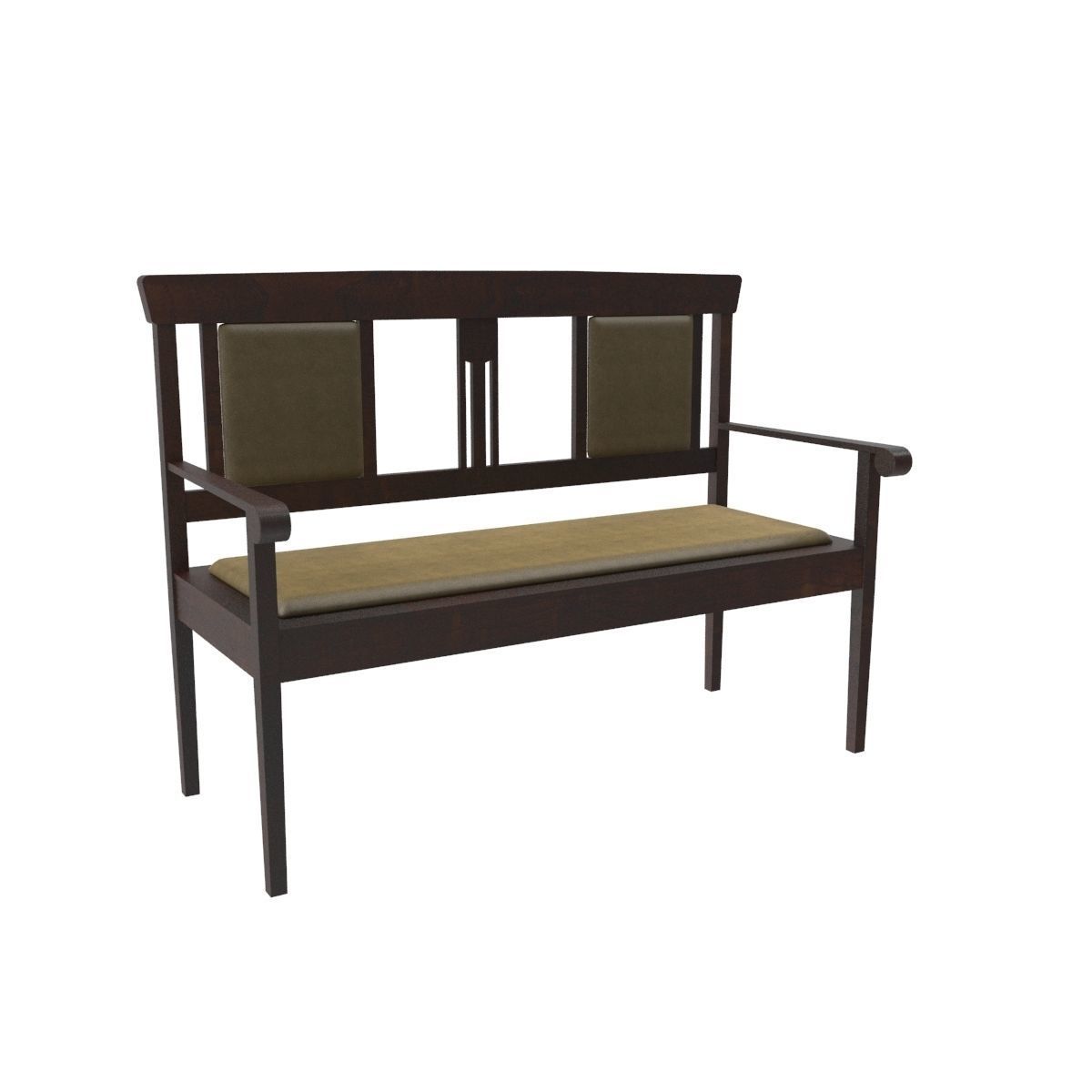 Antique sofa 3D model_2
