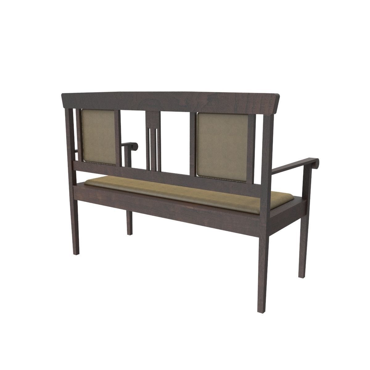 Antique sofa 3D model_16