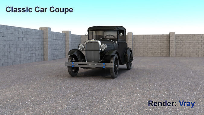 Classic Car Coupe 3D model
