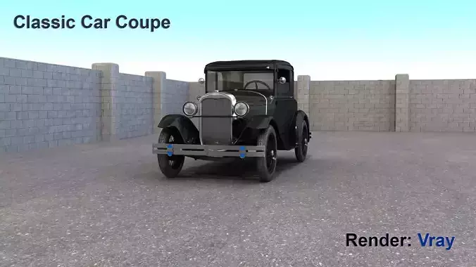 Classic Car Coupe 3D model