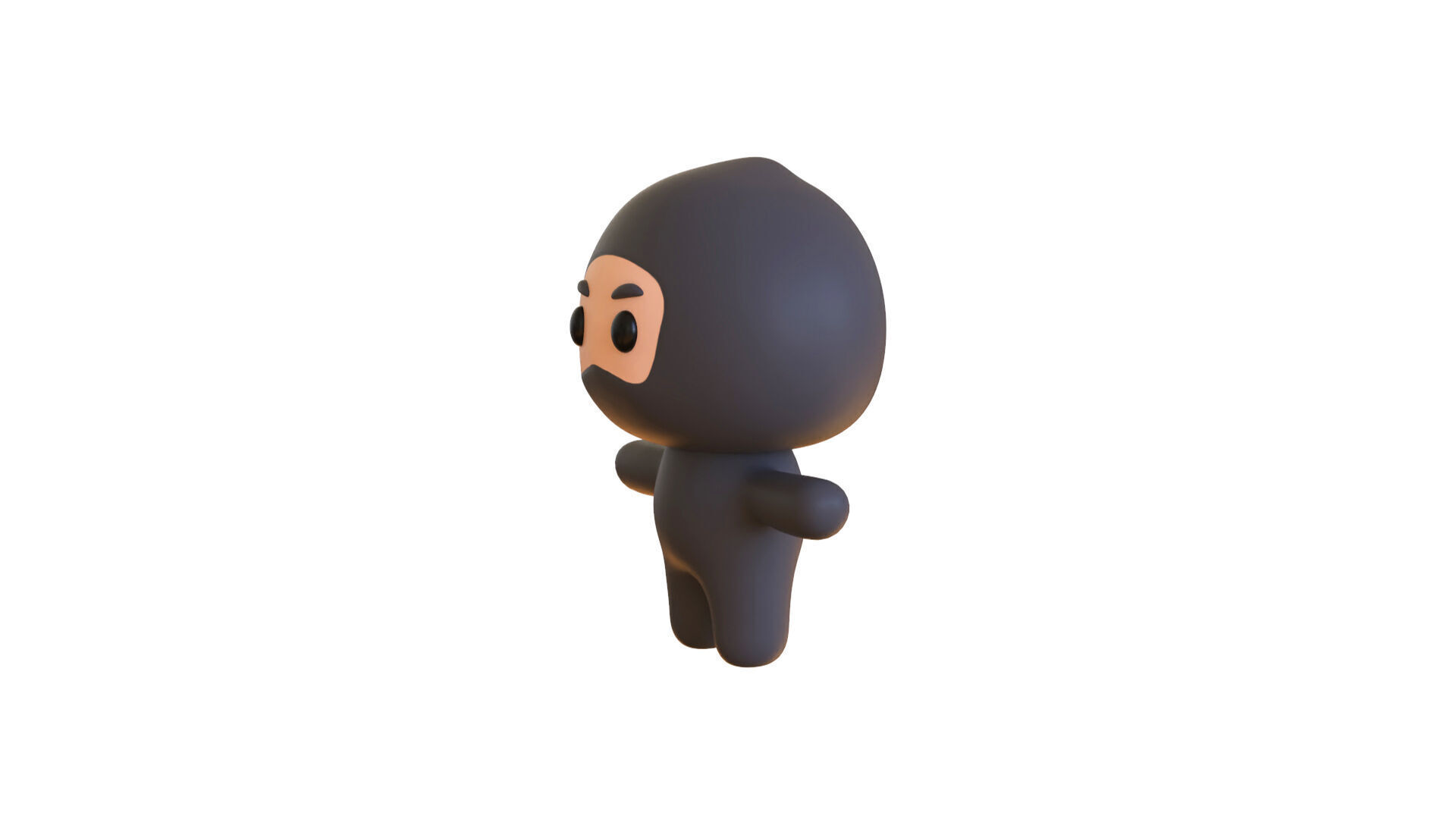 Low-Poly Character0010 Mascot Animated  Low-poly 3D model_5