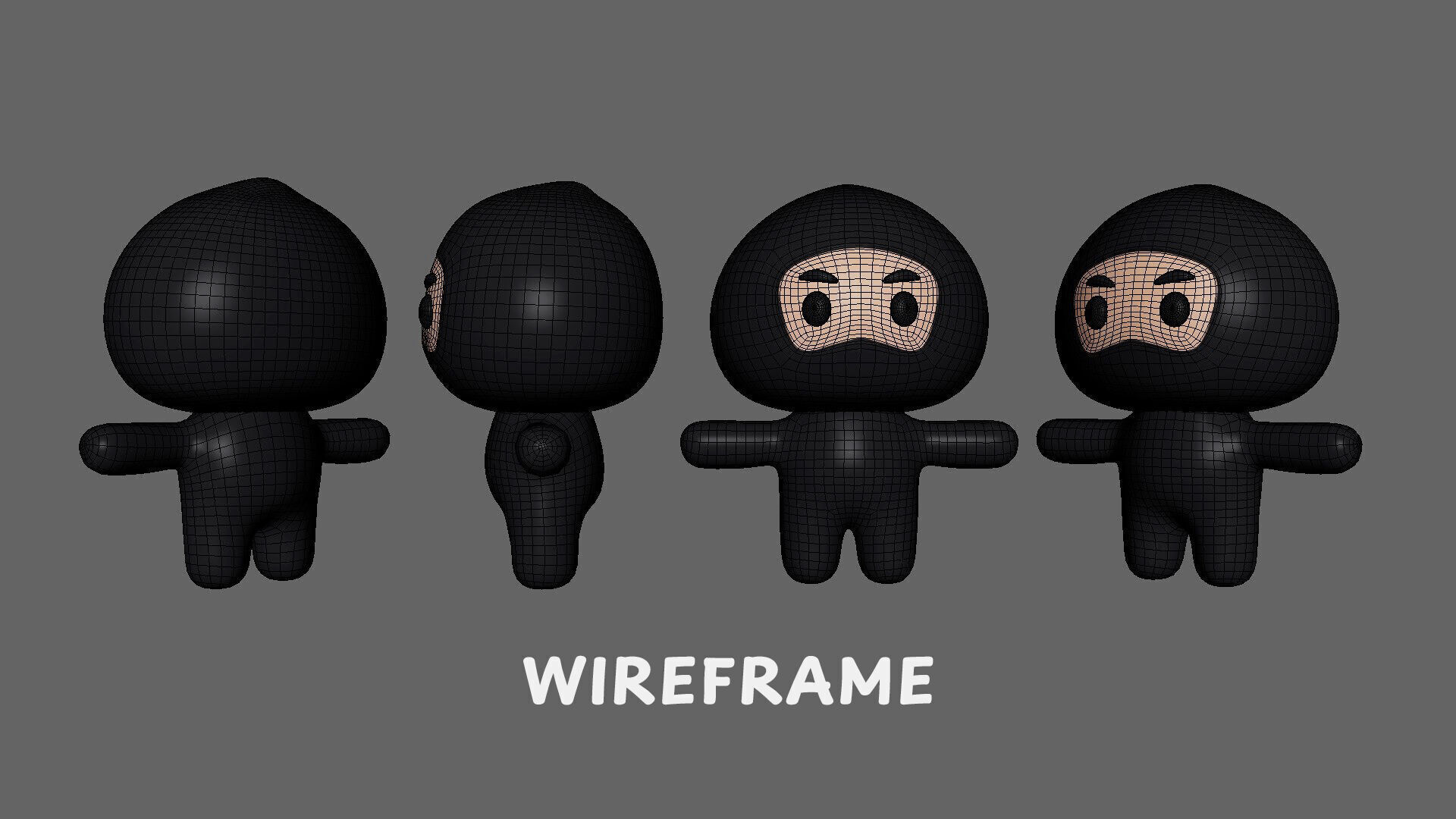 Low-Poly Character0010 Mascot Animated  Low-poly 3D model_9